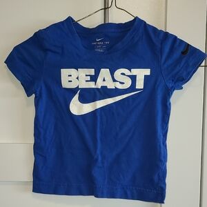 Nike Kids Royal Blue 'Beast' Graphic Tee
